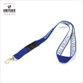 High Quality Cheap Price Custom Logo Flat Thick Woven Lanyard